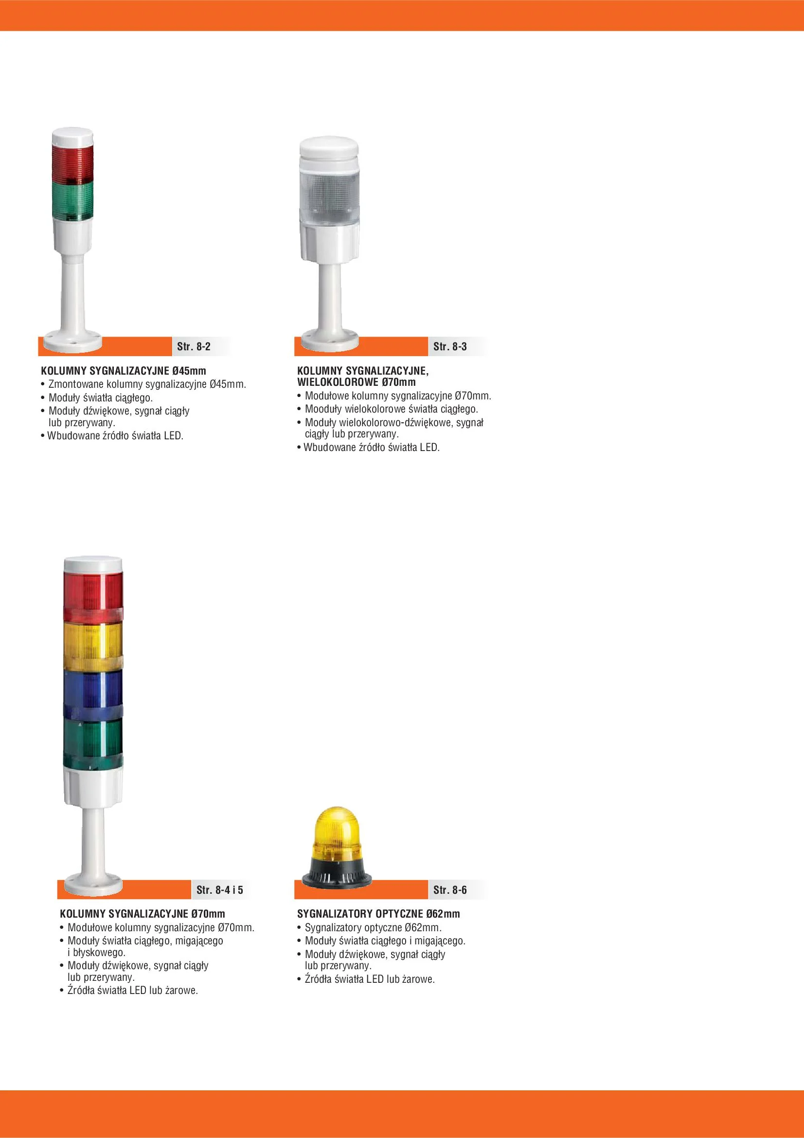 LOVA_Catalog_Kolumny sygnalizacyjne i sygnalizatory optyczne 2016